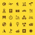 Travel solid icons