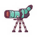 Travel Spotting Scope for Birdwatching Royalty Free Stock Photo