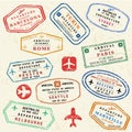 Travel stamps