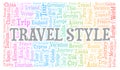 Travel Style word cloud.