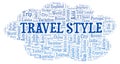 Travel Style word cloud.