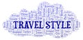 Travel Style word cloud.