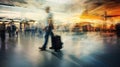 travel suitcase airport background