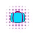 Travel suitcase icon, comics style