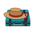 Travel suitcase icon image Royalty Free Stock Photo