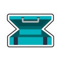 Travel suitcase icon image Royalty Free Stock Photo