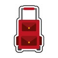 Travel suitcase icon image Royalty Free Stock Photo