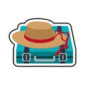 Travel suitcase icon image Royalty Free Stock Photo