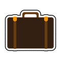 Travel suitcase icon image Royalty Free Stock Photo