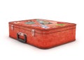 Travel Suitcase with stickers. Royalty Free Stock Photo