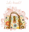 Travel Suitcases Background