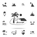 travel and summer beach vacation relax icon. Detailed set of beach holidays icons. Premium quality graphic design. One of the coll