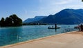 Travel summer at a lake in Annecy, that's a French city.