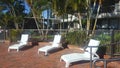 Travel - swimming pool surroundings at one of the many hotels at Broadbeach Qld Australia Royalty Free Stock Photo