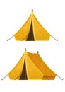 Travel tent camping vector illustration for nature tourism journey adventure