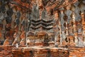 Travel Thailand - Pagoda in Wat Chaiwatthanaram on blue sky and cloud background. Royalty Free Stock Photo