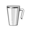 travel thermos cup cartoon vector illustration Royalty Free Stock Photo