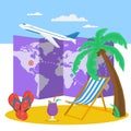Travel time at summer concept Royalty Free Stock Photo