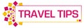 Travel Tips Pink Gold Circular Bar