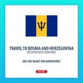 Travel to Bosnia and Herzegovina. Discover and explore new countries. Adventure trip.