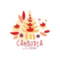 Travel to Cambodia logo design