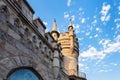 Wall and tower of Swallow Nest Castle in Crimea Royalty Free Stock Photo