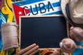 Travel to Cuba concept background Royalty Free Stock Photo