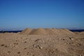 Sand dunes on the coast of the Gulf of Aqaba. Dahab, South Sinai Governorate, Egypt Royalty Free Stock Photo