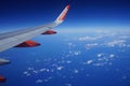 View of the Mediterranean Sea and islands from an airplane flight from Berlin, Germany to Sharm El Sheikh, Egypt.