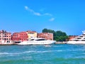 Travel to Europe under summer on holiday,Venice in Italy Royalty Free Stock Photo