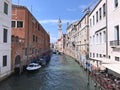 Travel on holiday,Venice in Italy Royalty Free Stock Photo