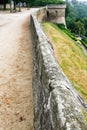 wall of the Jardin Anglais in Dinan town Royalty Free Stock Photo