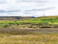 green hill near Biskupstungnabraut road in Iceland Royalty Free Stock Photo