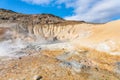 hot spring in Krysuvik area in Iceland