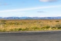 meadow along Biskupstungnabraut road in Iceland Royalty Free Stock Photo