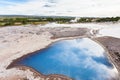 pool of The Geisyr in Haukadalur valley in Iceland Royalty Free Stock Photo