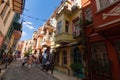 Travel to Istanbul background photo. Street view from Fener district