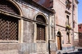 Travel to Italy - historical street of Catania, Sicily, facade of ancient buildings