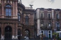 Travel to Italy - historical street of Catania, Sicily, facade of ancient buildings