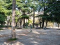 public park of medieval fortress Castle of Brescia