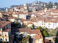 view of northwest of Bergamo city with Seminary Royalty Free Stock Photo