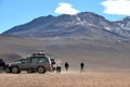 Bolivian lagunas in the andean mountain range