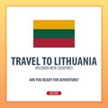 Travel to Lithuania. Discover and explore new countries. Adventure trip.