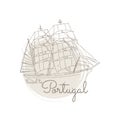 travel to portugal design. Vector illustration decorative design