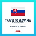 Travel to Slovakia. Discover and explore new countries. Adventure trip.