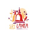 Travel to Sri Lanka logo or label design