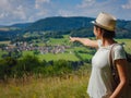 travel to summer Europe young asian woman