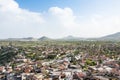 above view of Uchisar village in Nevsehir Province Royalty Free Stock Photo