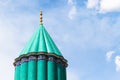 green dome of Rumi Mausoleum in Konya