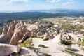 viewpoint over Uchisar village and valley Royalty Free Stock Photo